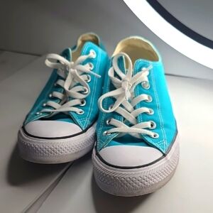Converse Teal Unisex Canvas Sneakers Lowtop 8M/10W